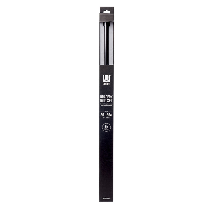 Umbra Cappa Gordijnroede 91 - 168 cm - Geborsteld Zwart