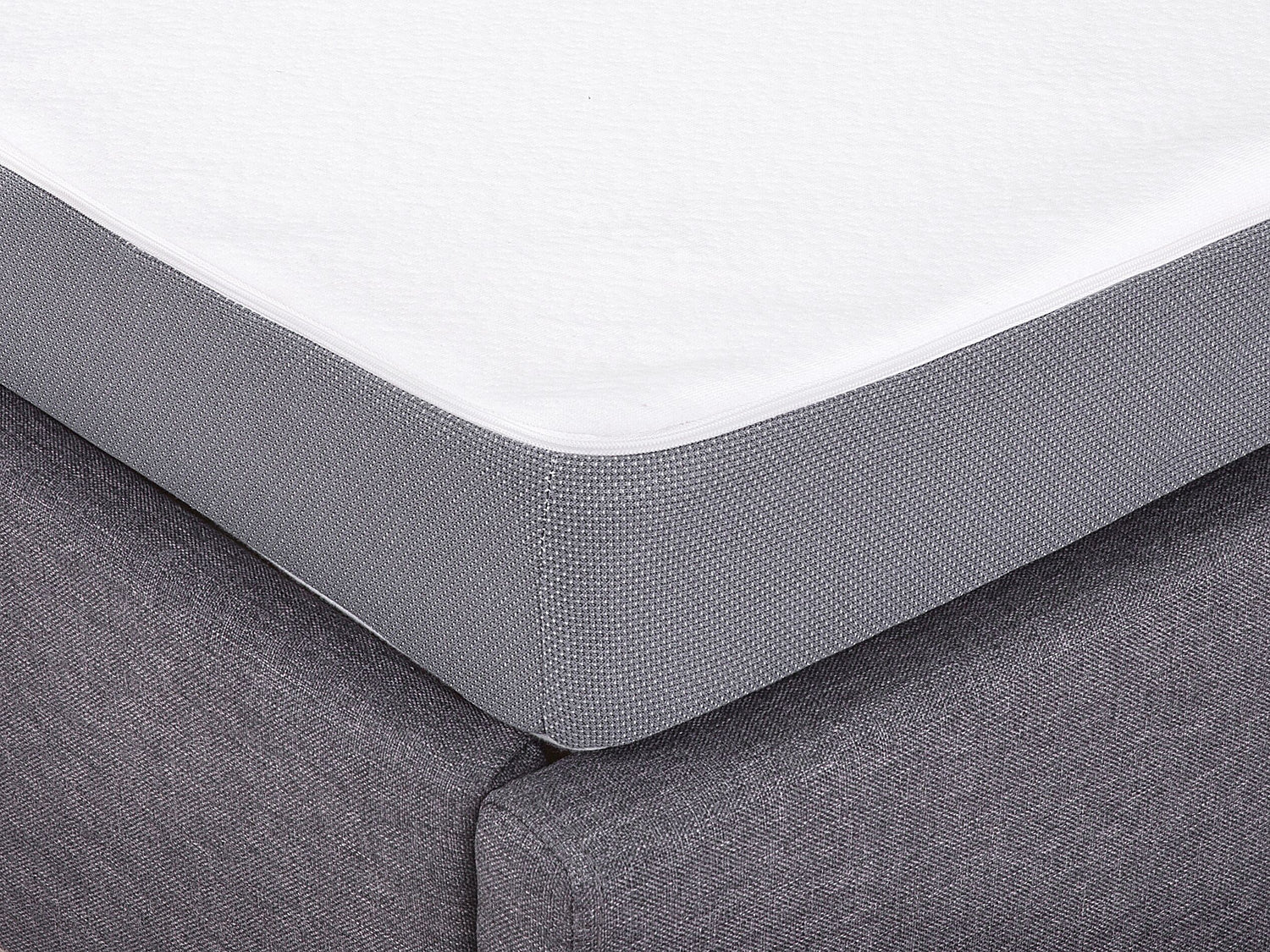 Beliani - PICCOLO - Schuimmatras - Grijs - 80 x 200 cm - Polyester