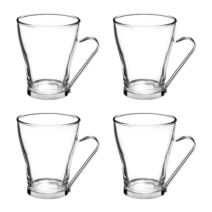 Bormioli Rocco Oslo Theeglas Met Houder 0,22 L - 4 st.