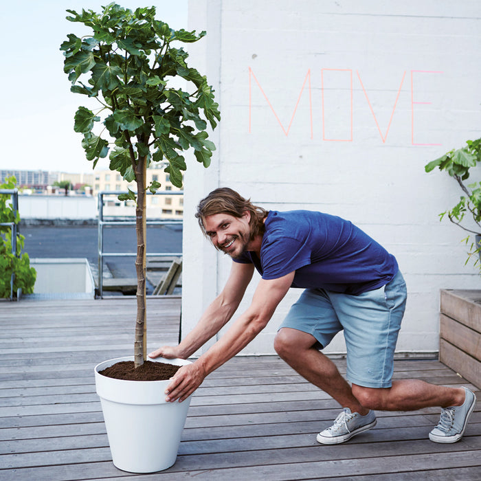 elho Loft Urban Round Bloempot 60 cm met Wielen