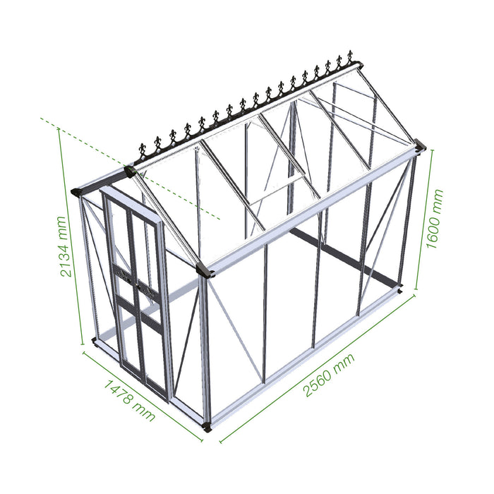 Royal Well Birdlip 84 Tuinkas met veiligheidsglas