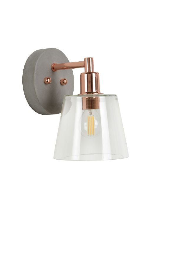 Lucide VITRI Wandlamp 1xE14 - Koper