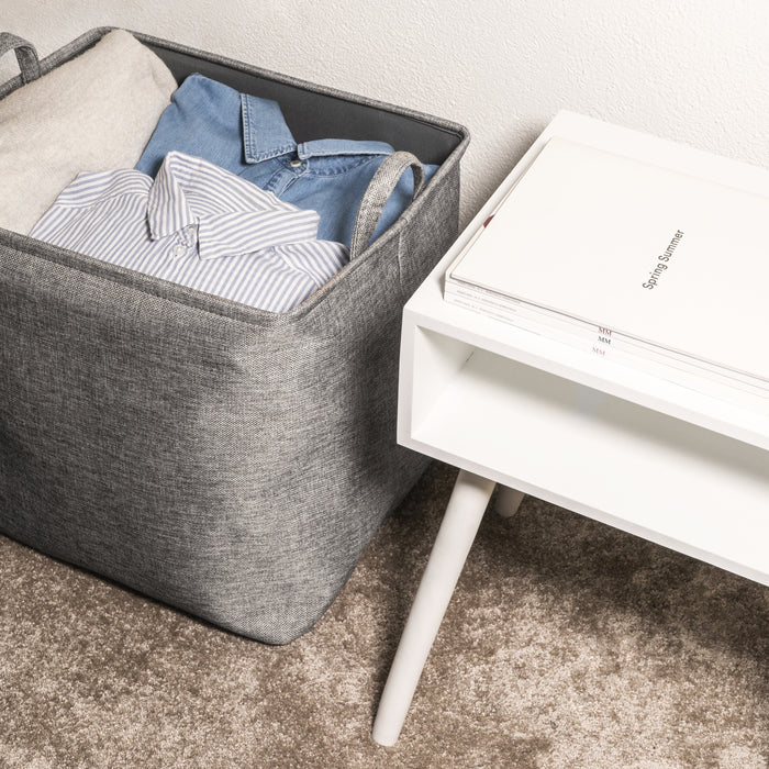 QUVIO Wasmand 'Laundry' - Grijs - L