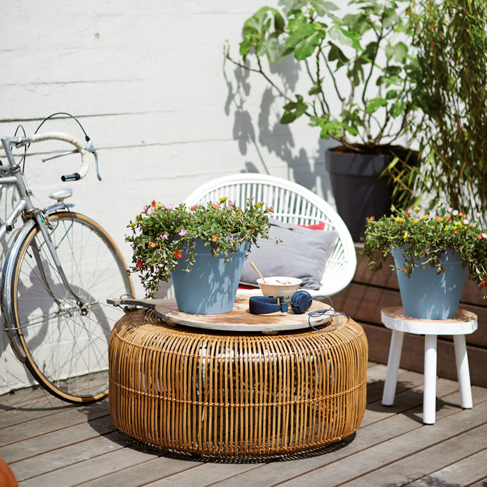 elho Loft Urban Round Bloempot 50 cm met Wielen