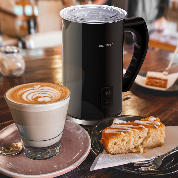 Aigostar Capu 30RJP - Melkopschuimer - Zwart