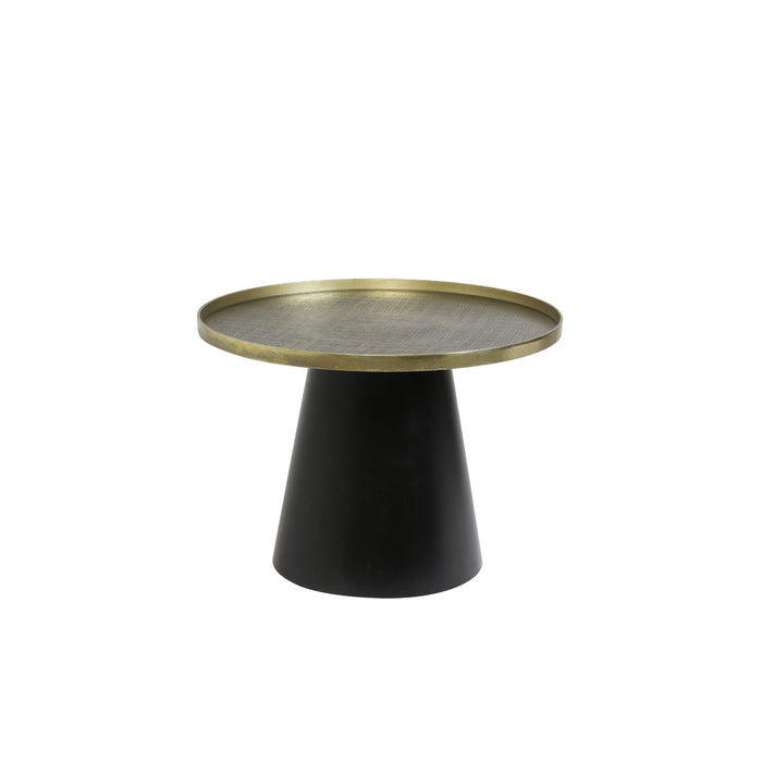Light & Living Salontafel Popeta - Antiek Brons|Zwart - Ø60cm