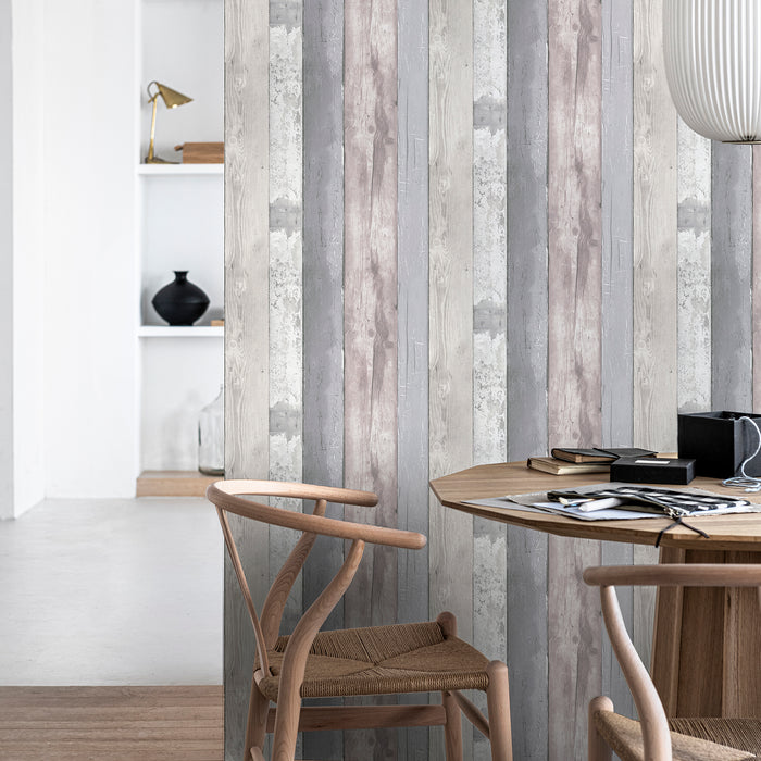 vtwonen - Vliesbehang - Woodland - Grijs - 10mx53cm