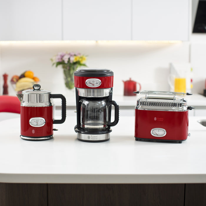 Russell Hobbs Retro Ribbon Red Filter Koffiezetapparaat