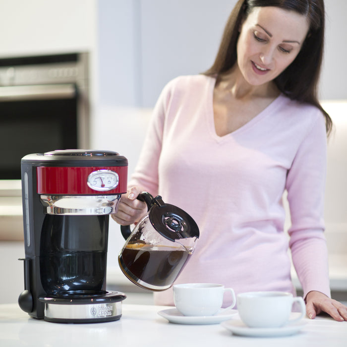 Russell Hobbs Retro Ribbon Red Filter Koffiezetapparaat