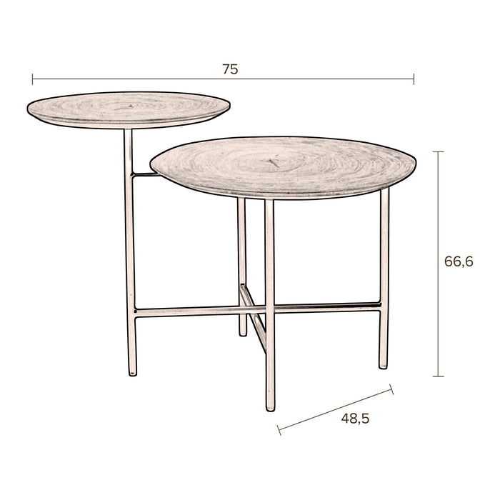 Dutchbone Mathison Bijzettafel