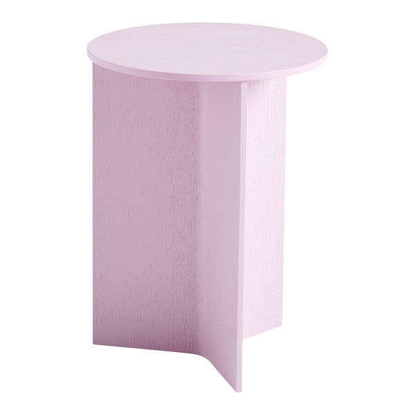 HAY Slit Table Wood Round Bijzettafel -  Ø 35 cm - Pink