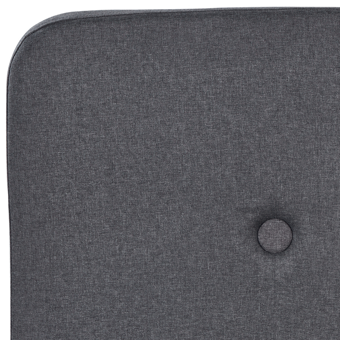 Beliani-RENNES -Bed met opbergruimte-Donkergrijs-140x200 cm-Polyester