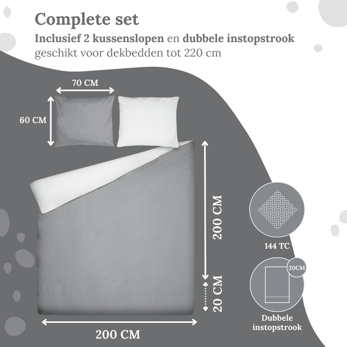 Ten Cate Katoenen Dekbedovertrek - 200x200|220 - Ibiza