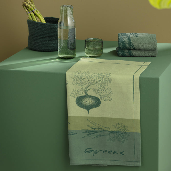 DDDDD theedoek Greens - 60x65cm - Groen - 6 stuks