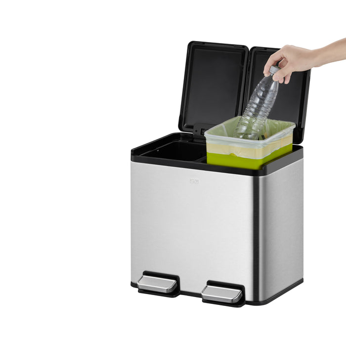 EKO Essential Recycler Pedaalemmer 20 Liter (10+10L) - RVS