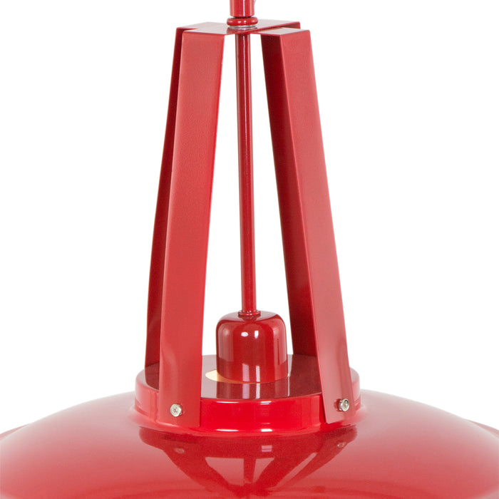 Mexlite - hanglamp - Eden - rood - metaal - Ø 42cm - E27 - 7704RO