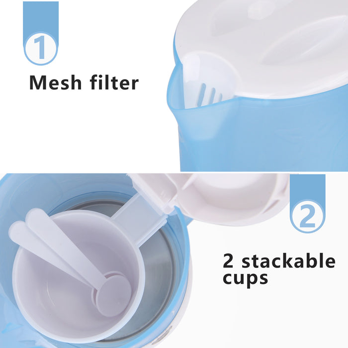 Aigostar Walking Drip 30JQK – Reis Waterkoker - Blauw|Wit