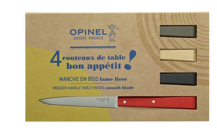 Opinel N°125 Bon Appétit Loft Tafelmessenset - 4-delig - Multicolor