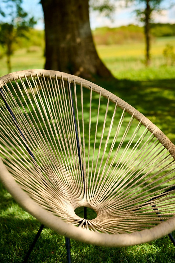 Lisomme Bo draad tuinstoel beige