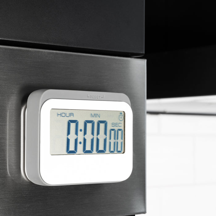 Krumble digitale kookwekker - wit met grijs