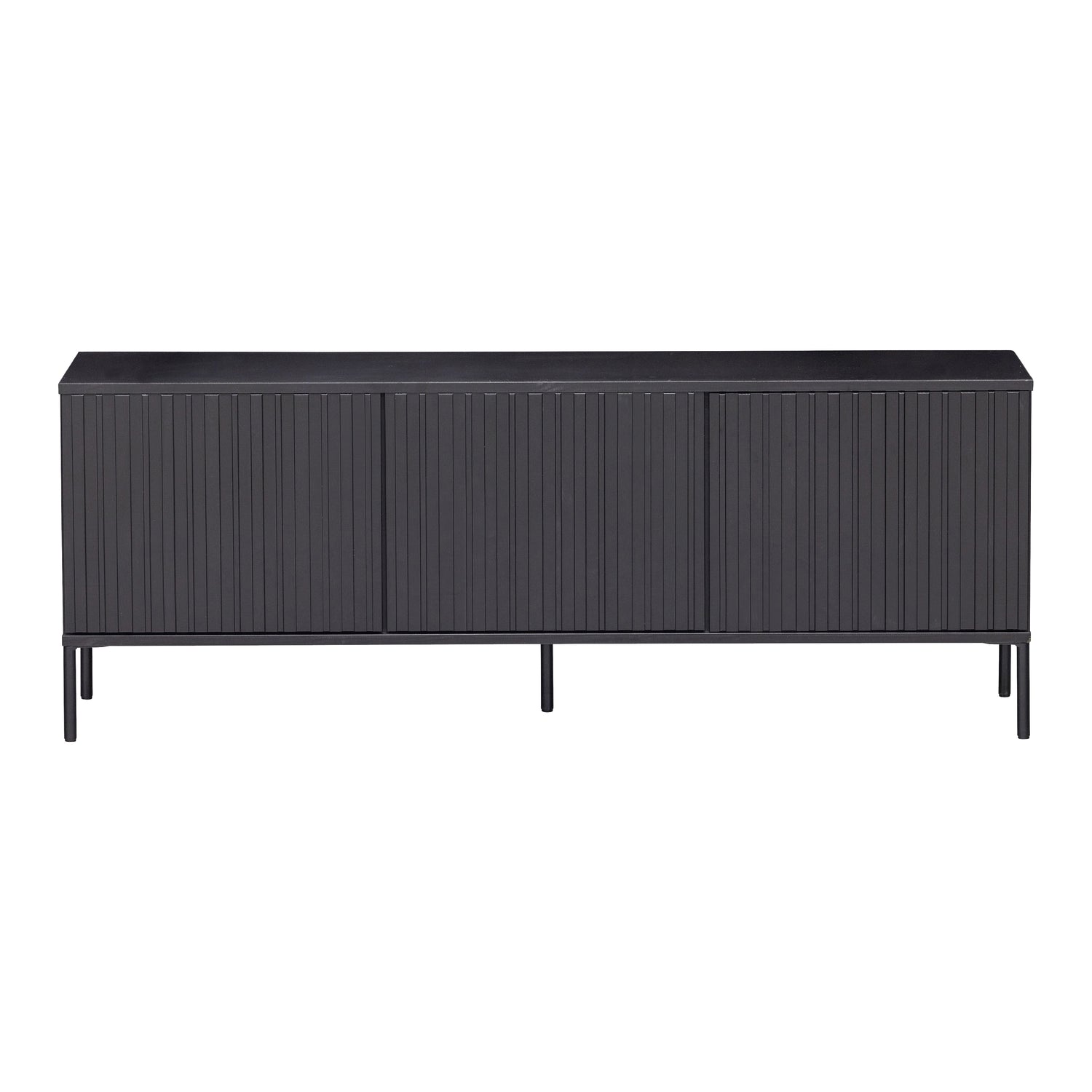 WOOOD New Gravure Tv-meubel B 150 cm - Grenen - Zwart