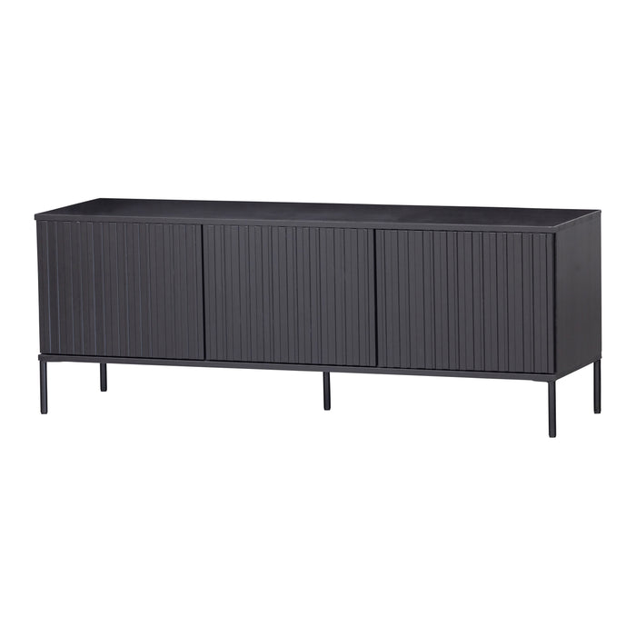 WOOOD New Gravure Tv-meubel B 150 cm - Grenen - Zwart