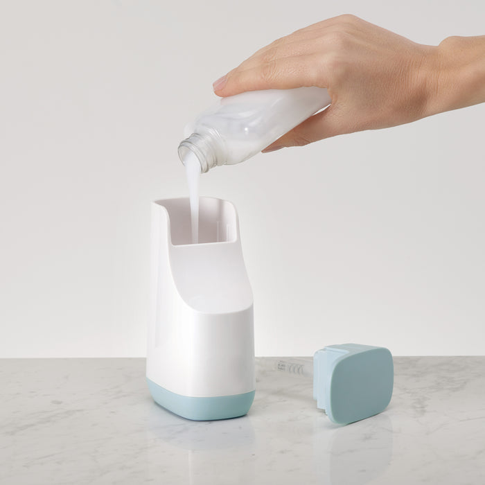 Joseph Joseph Slim Compact Zeepdispenser - Lichtblauw / Wit