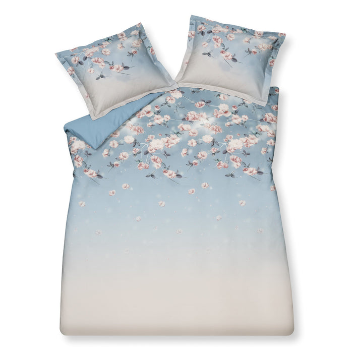 Dekbedovertrek Soft Rose Blue Sky | Blauw | Satijnkatoen