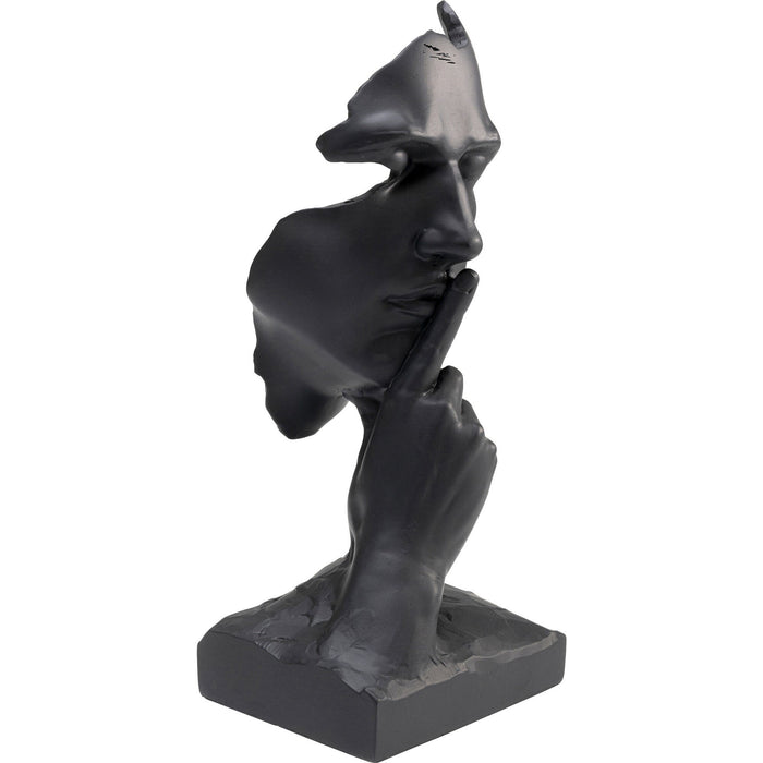 Kare Decofiguur Quiet Face Black 31cm