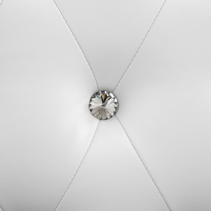 Beliani - METZ - Tweepersoonsbed - Wit - 180 x 200 cm - Kunstleer