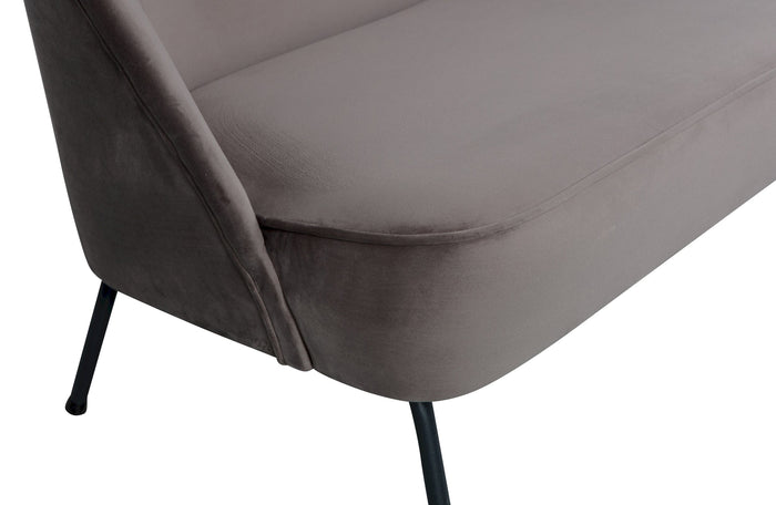 BePureHome Vogue 2-Zits Bankje - Velvet - Nougat - 68x110x65