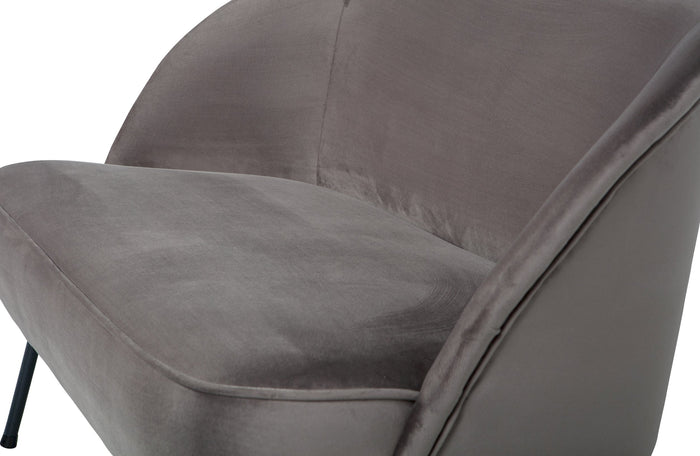 BePureHome Vogue 2-Zits Bankje - Velvet - Nougat - 68x110x65