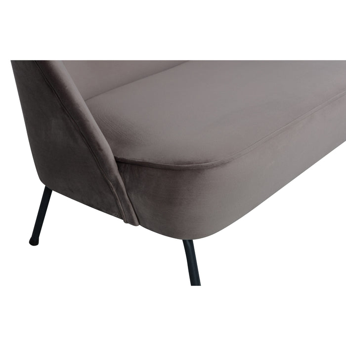 BePureHome Vogue 2-Zits Bankje - Velvet - Nougat - 68x110x65