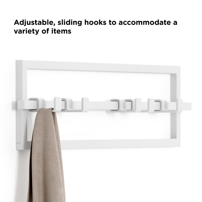 Umbra Cubiko Wandkapstok 5 Haken - Wit