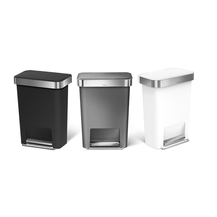 Simplehuman Rectangular Liner Pocket Pedaalemmer 45 Liter