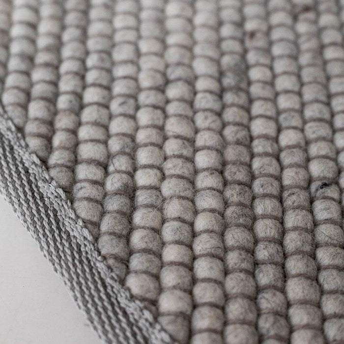 Interieur05 Rond Wollen Vloerkleed Lichtgrijs Vik - 240 x 240 cm