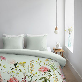 Ambiante Abloom Dekbedovertrek 140 x 200/220 cm - Grijs groen