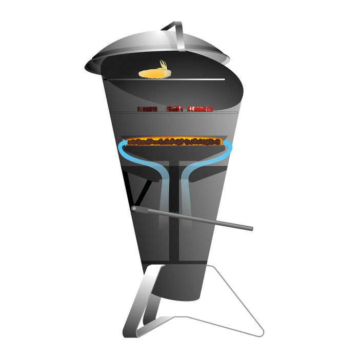 Höfats Cone Houtskoolbarbecue Ø 46 cm