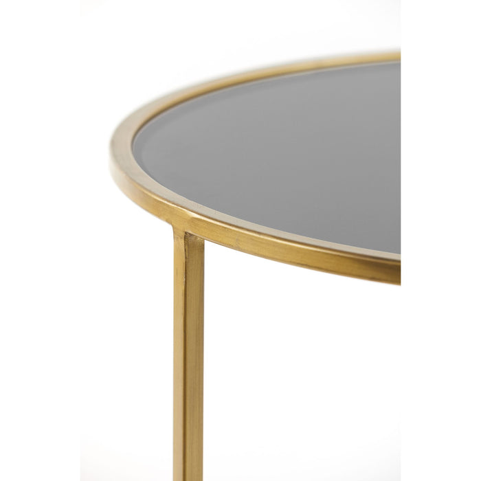 Light & Living Salontafel Duarte - Smoke Zwart|Goud - Ø65+Ø75cm