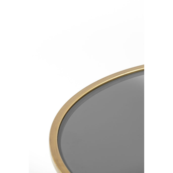 Light & Living Salontafel Duarte - Smoke Zwart|Goud - Ø65+Ø75cm