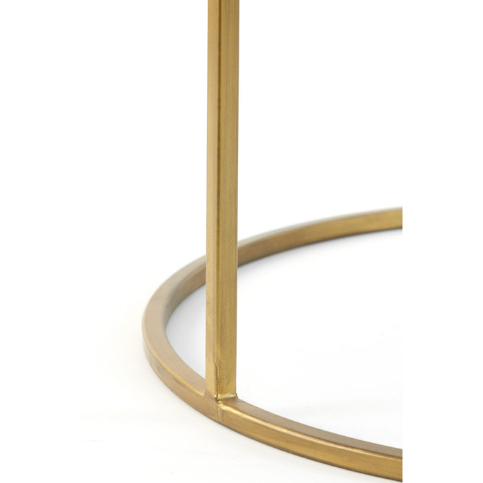 Light & Living Salontafel Duarte - Smoke Zwart|Goud - Ø65+Ø75cm