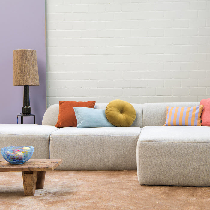 4X6 SOFA X6 modulaire hoekbank  J rechts beige melange - 315 cm