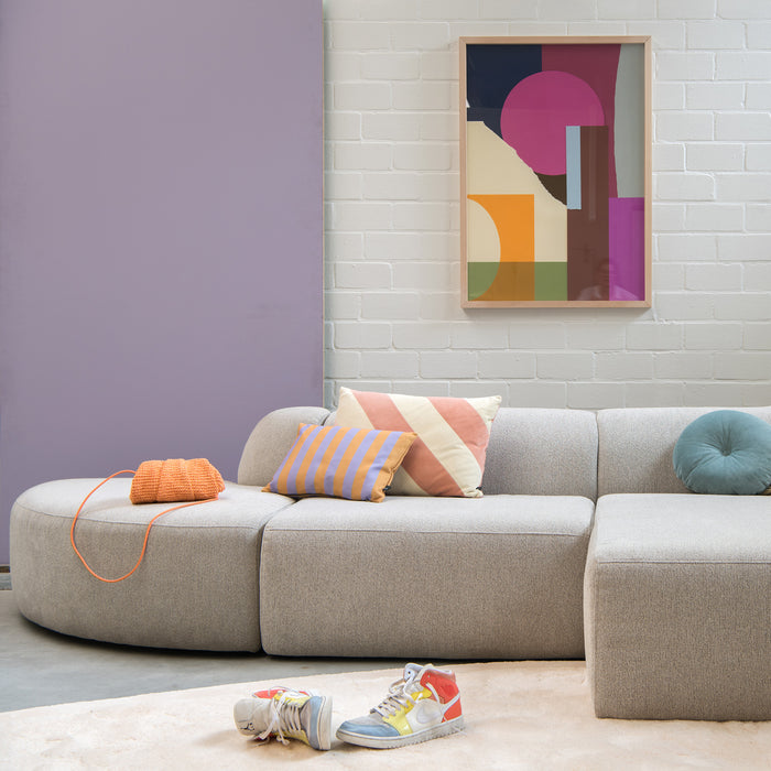 4X6 SOFA X6 modulaire hoekbank  J rechts beige melange - 315 cm