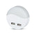 V-tac VT-84 nachtlampje stopcontact - rond - 2x USB - warm wit