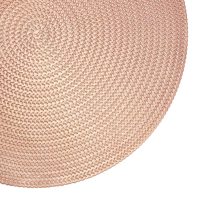 Krumble Placemat rond - PVC - Rosegoud