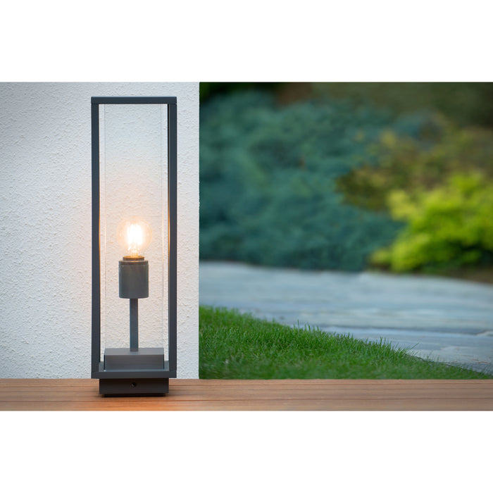 Lucide CLAIRE Sokkellamp 1xE27 - Antraciet
