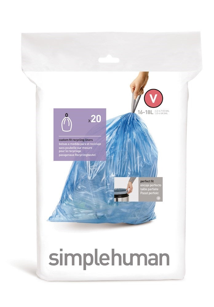 Simplehuman Code V Afvalzakken 16-18 Liter - 20 zakken