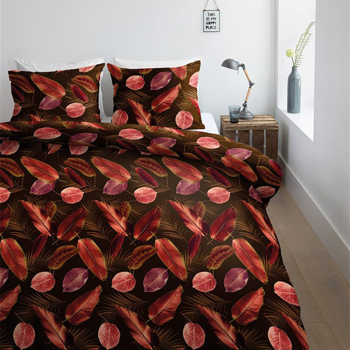 Ambiante Cordyline Dekbedovertrek 240 x 200/220 cm - Rood