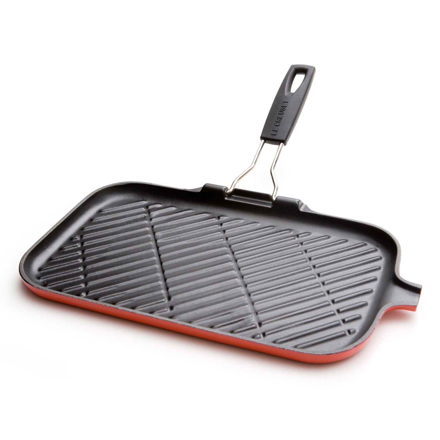 Le Creuset Rechthoekige grill met inklapbaar handvat
