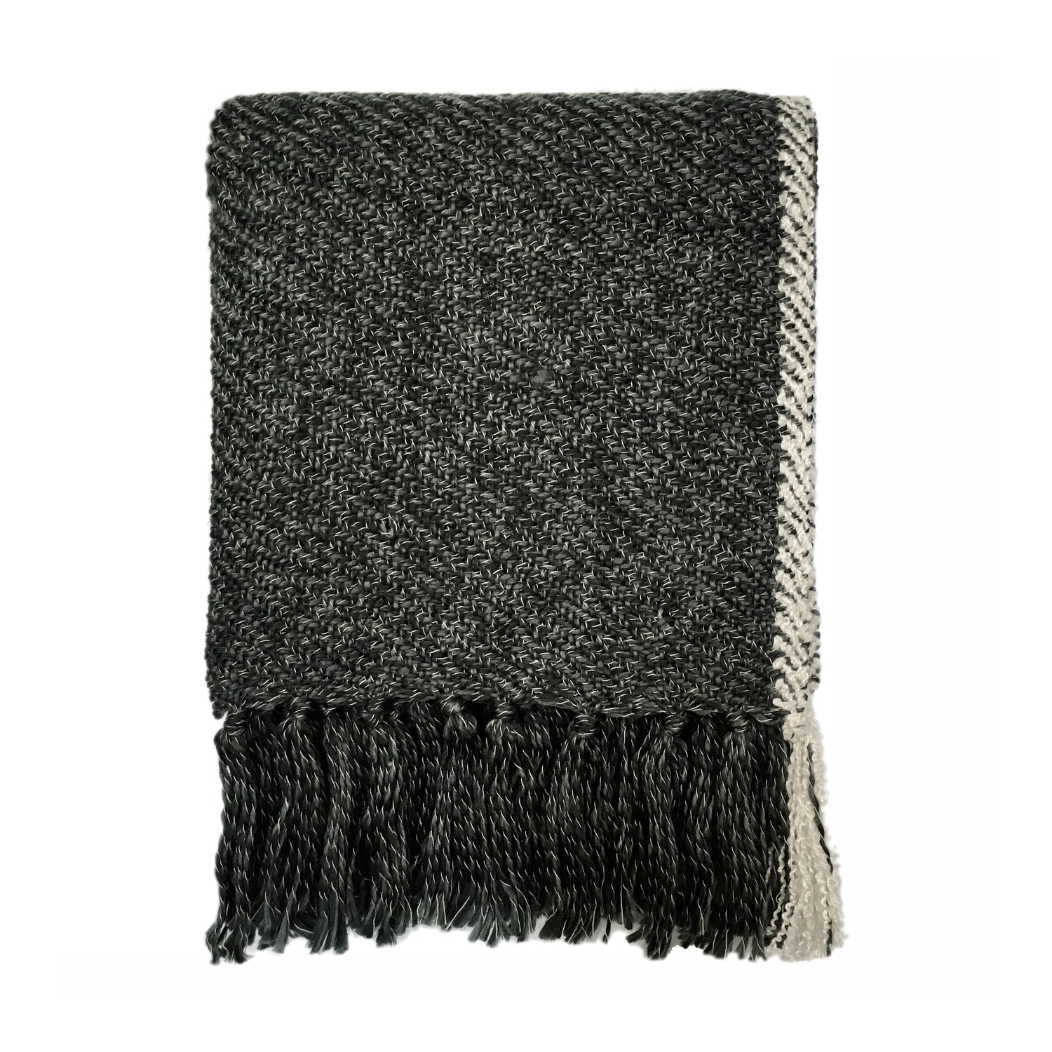 Malagoon Charcoal Melee Plaid 125 x 150 cm